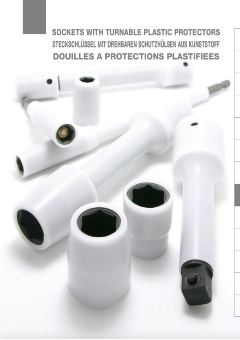 Sockets with turnable plastic protectors